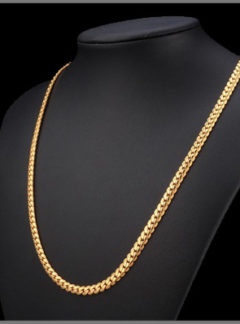 Gold Necklace Bracelet set