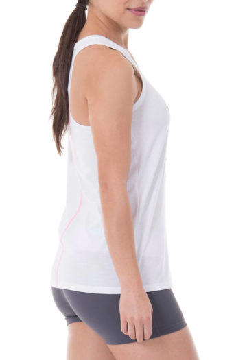 active graphic tank- Arctic White Combo-sideview