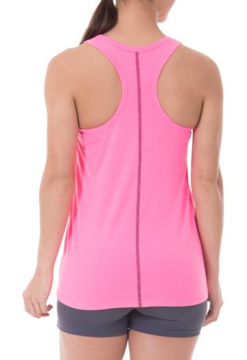 active graphic tank- supercharge pink-backview