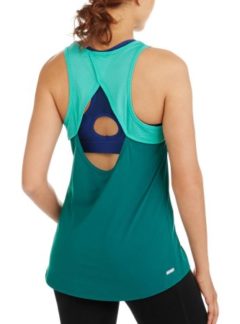 Danskin Now Women’s Active Mesh Detail Tank With Reflective Tape