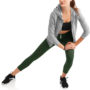 Women’s Active High Rise Performance Filament Insert Capri Legging green 2