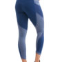 Women’s Active Performance 25 Intertwined Crop With Mesh Inserts blue back