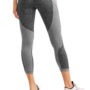 Women’s Active Performance 25 Intertwined Crop With Mesh Inserts chacoal back2