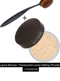 Laura Mercier – Translucent Loose Setting Powder Plus Oval Brush