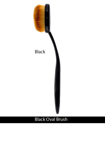 Black oval brush