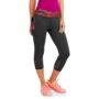 Capri with Printed Mesh Side-Black Soot Supercharge Pink-front