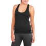 Juniors Active Racerback Tank with Built in Bra_Black