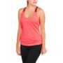 Juniors Active Racerback Tank with Built in Bra_peach