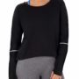 Athletic Works Women’s Performance Long Sleeve Training Tee black front