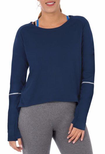 Athletic Works Women’s Performance Long Sleeve Training Tee blue front