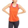 Danskin Now Women’s Mesh Tank with Contrast Trim orange