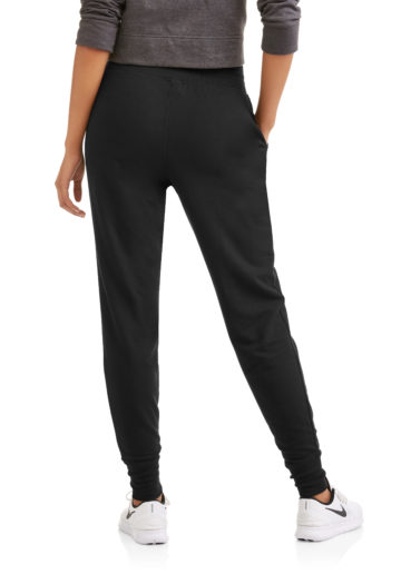 Danskin Now Women's Core Active French Terry Jogger black back