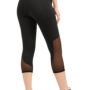 Women’s Core Active Mesh Insert Performance Capri Legging_back