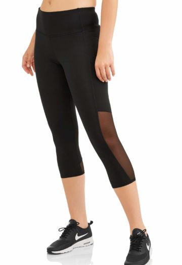 Women's Core Active Mesh Insert Performance Capri Legging_front