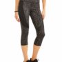 Women’s Core Contrast Shine Side Performance Leggings Black Spacedye