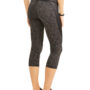 Women’s Core Contrast Shine Side Performance Leggings Black Spacedye back